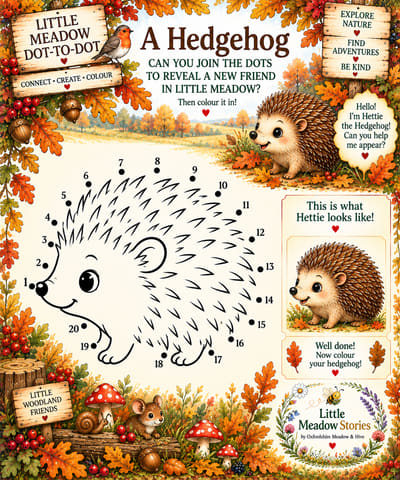 A Hedgehog Dot-to-Dot