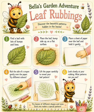 Bella's Leaf Rubbings