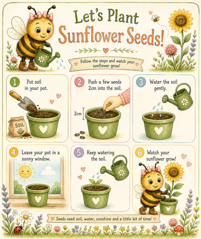 Let's Plant Sunflower Seeds