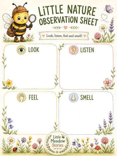 Little Nature Observation Sheet